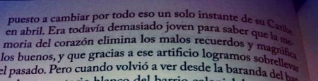 Cita literaria: Gabriel García Márquez, El amor en los tiempos del cólera 