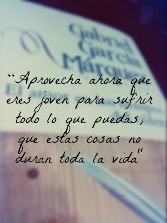 Cita literaria: Gabriel García Márquez, El amor en los tiempos del cólera